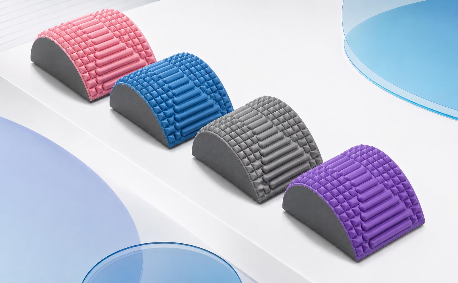 EasePoint colour lineup — blue, pink, purple, grey
